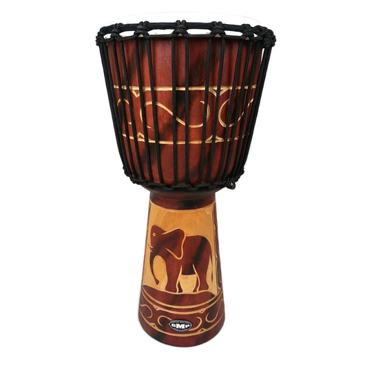 GMP Elephant Carved Djembe (3 Sizes) - Empire Music Co. Ltd-Djembe-Groove Masters Percussion