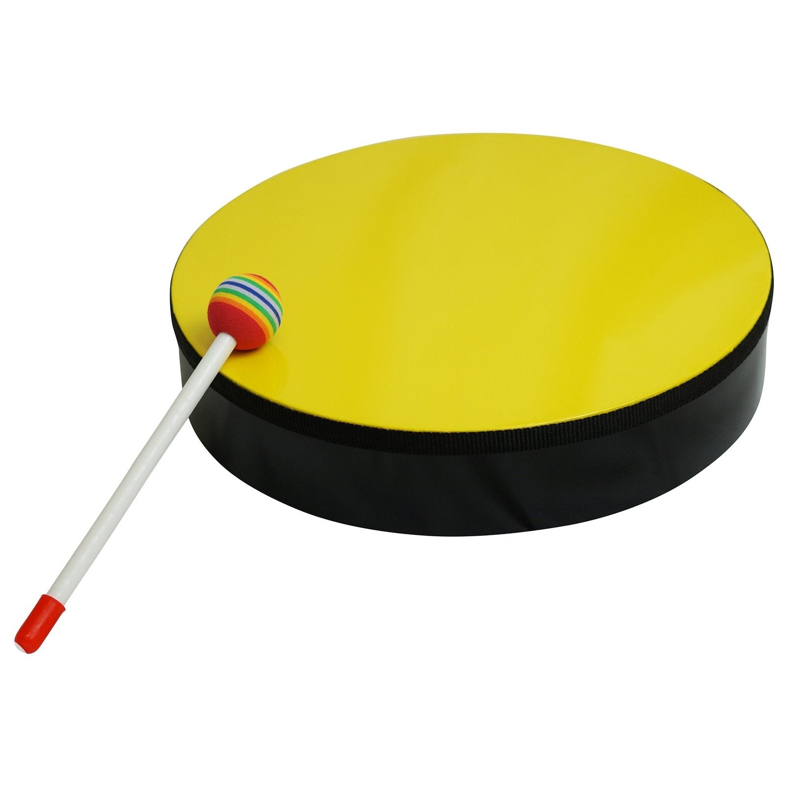 GMP Hand Held Drum w/ Mallet, Yellow (4 Sizes) - Empire Music Co. Ltd--Groove Masters Percussion
