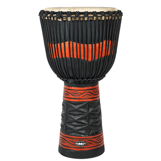 GMP Pro Series Djembe, Diamond Carving Red/Black (3 Sizes) - Empire Music Co. Ltd--Groove Masters Percussion