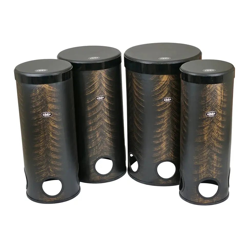 Tubolo, Stackable w/ Pop-Off Head - Gold/Black (3 Sizes & Set) - Empire Music Co. Ltd--Groove Masters Percussion